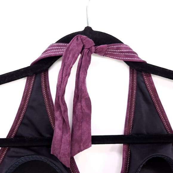 Magicsuit One Piece Swimsuit Size 6 Halter Top Padded Bathing Suit Purple USA - Picture 13 of 15